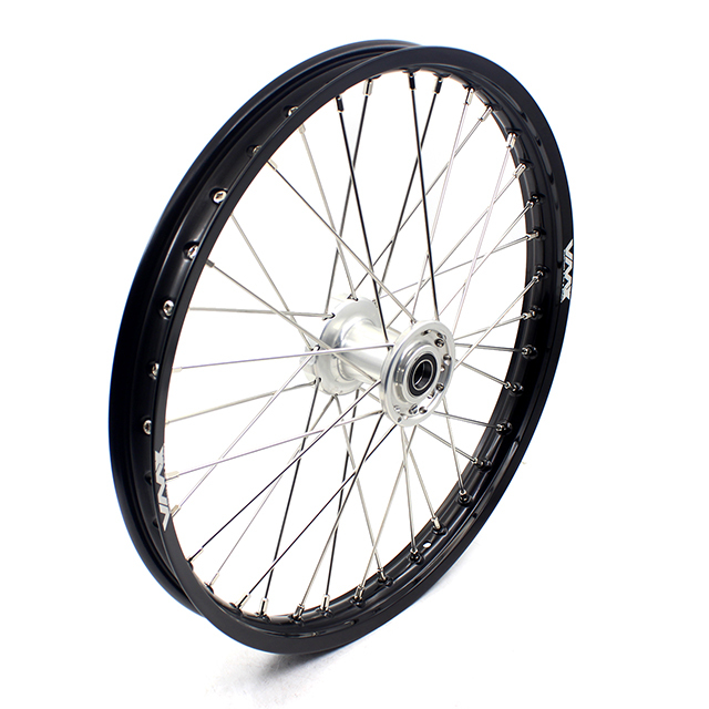 VMX 21/18 Enduro Wheels Rims Set Fit TM TN MX Bike 125-530 2015-2024 Silver Hub