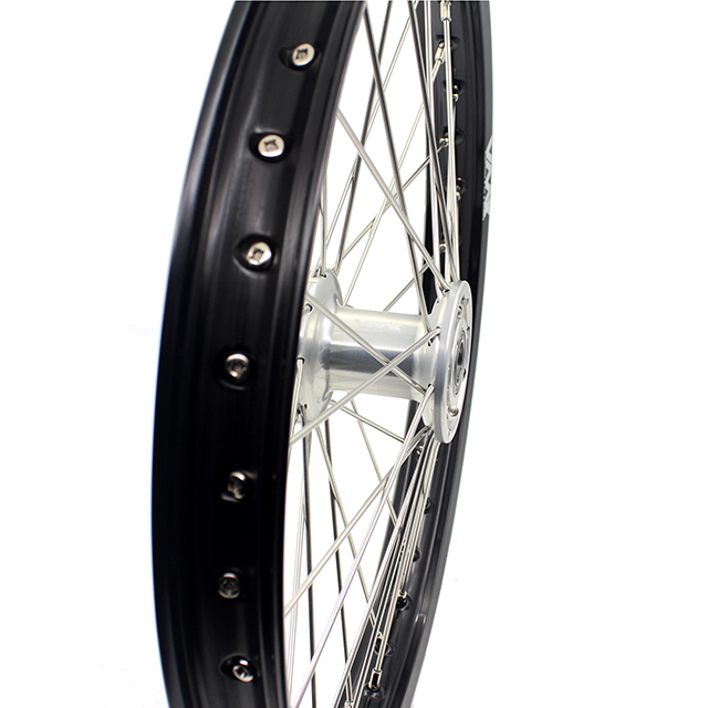 VMX 21/18 Enduro Wheels Rims Set Fit TM TN MX Bike 125-530 2015-2024 Silver Hub