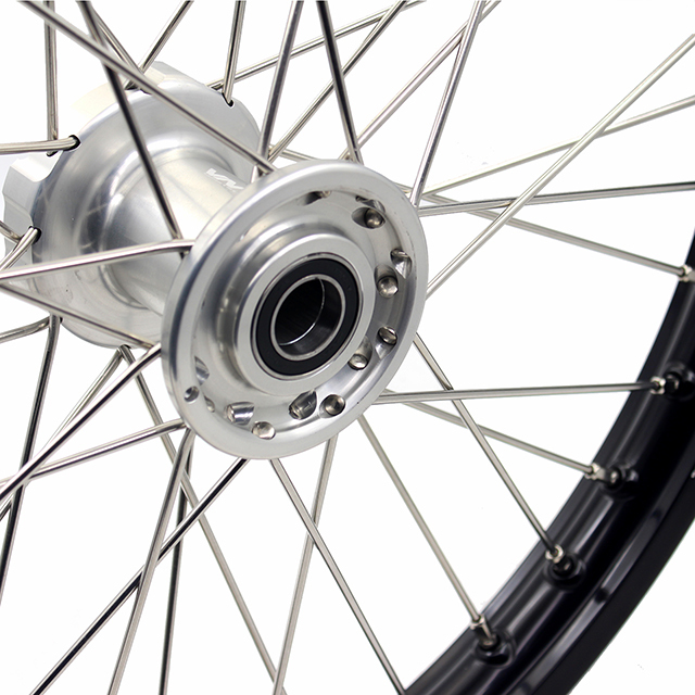 VMX 21/18 Enduro Wheels Rims Set Fit TM TN MX Bike 125-530 2015-2024 Silver Hub