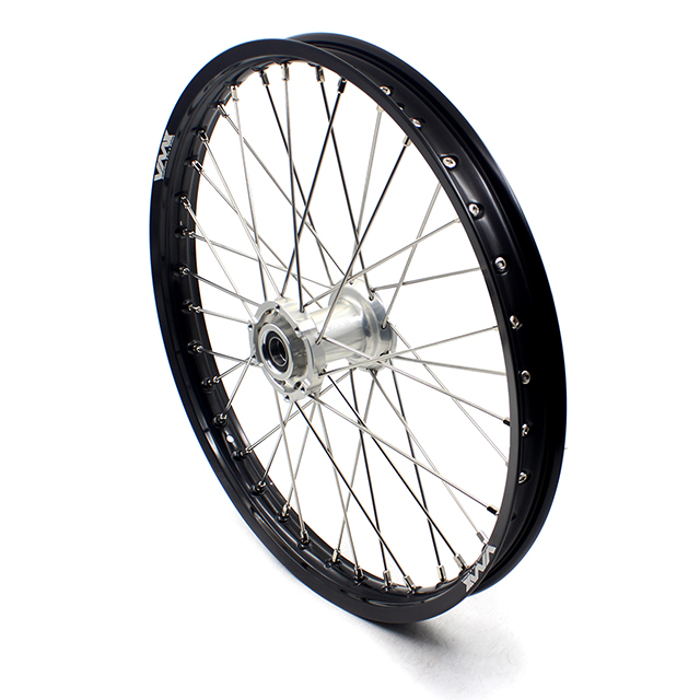 VMX 21/18 Enduro Wheels Rims Set Fit TM TN MX Bike 125-530 2015-2024 Silver Hub