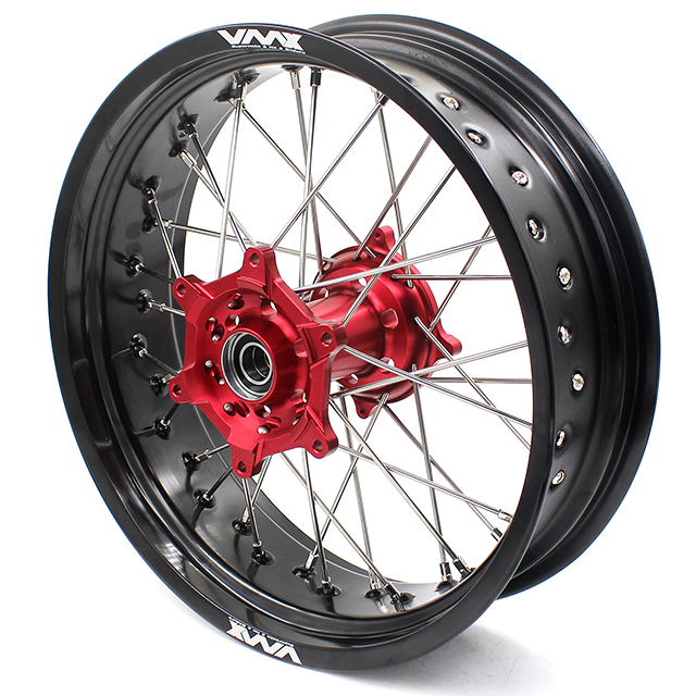 VMX 3.5/5.0 Motorcycle Supermoto Wheels Set Fit HONDA CRF250R CRF450R 2004-2013 Red