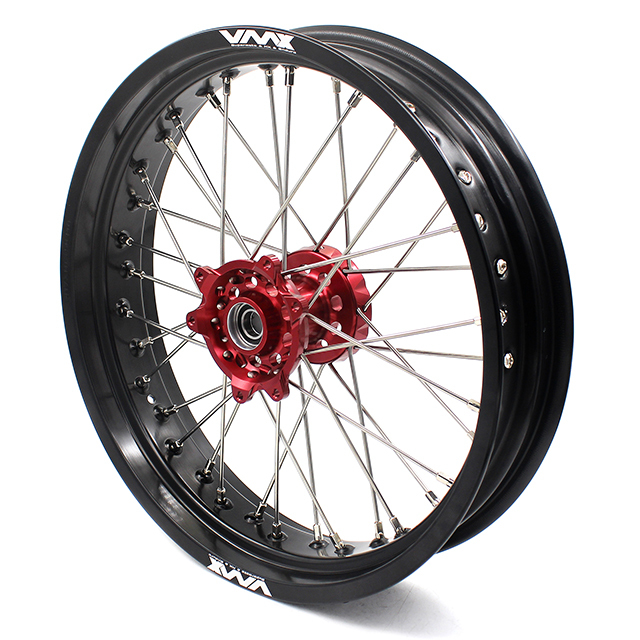 VMX 3.5/5.0 Motorcycle Supermoto Wheels Set Fit HONDA CRF250R CRF450R 2004-2013 Red