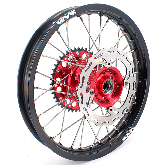 VMX 21/18 Enduro Racing Wheels Rims Set Fit HONDA CRF250R 2004-2013 CRF450R 2002-2012 With Disc
