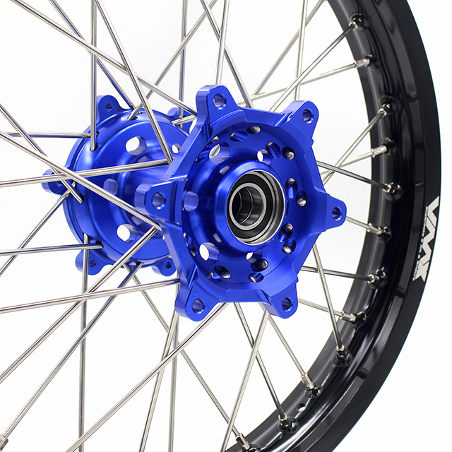 VMX 21/18 Motorcycle Enduro Wheels Rim Fit SUZUKI DRZ 400E 400S 400SM 2000-2024 Blue Hub