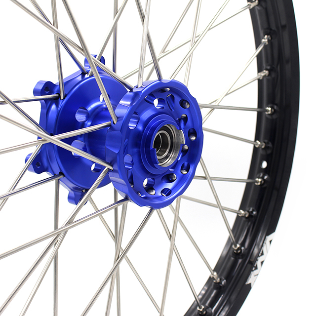 VMX 21/18 Motorcycle Enduro Wheels Rim Fit SUZUKI DRZ 400E 400S 400SM 2000-2024 Blue Hub