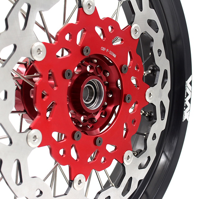 VMX 3.5/5.0 Motorcycle Supermoto Wheels Rim Set Fit HONDA CRF250R CRF450R 2002-2012 With Disc/Sprocket