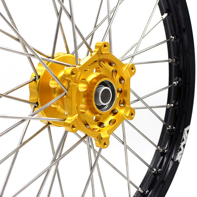 VMX 21/19 MX Wheels Rim Fit SUZUKI RMZ250 RMZ450 Gold Hub