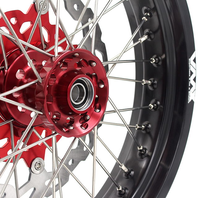 VMX 3.5/5.0 Motorcycle Supermoto Wheels Rim Set Fit HONDA CRF250R CRF450R 2002-2012 With Disc/Sprocket