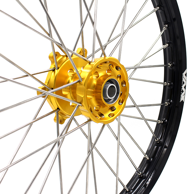 VMX 21/19 MX Wheels Rim Fit SUZUKI RMZ250 RMZ450 Gold Hub