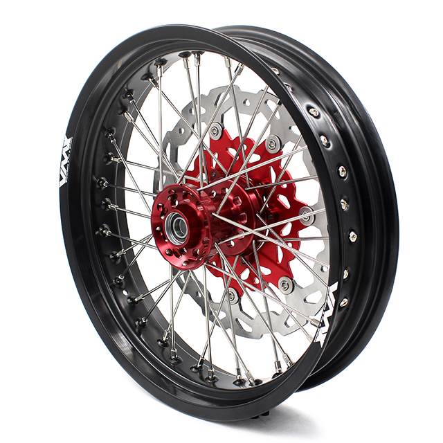 VMX 3.5/5.0 Motorcycle Supermoto Wheels Rim Set Fit HONDA CRF250R CRF450R 2002-2012 With Disc/Sprocket