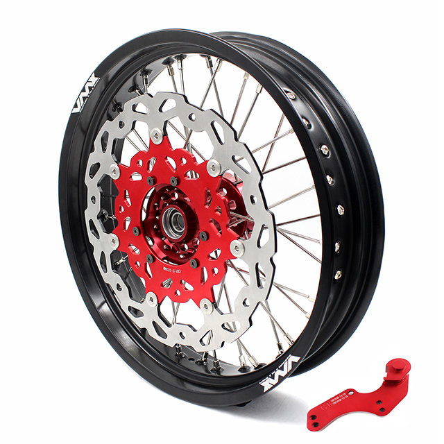 VMX 3.5/5.0 Motorcycle Supermoto Wheels Rim Set Fit HONDA CRF250R CRF450R 2002-2012 With Disc/Sprocket