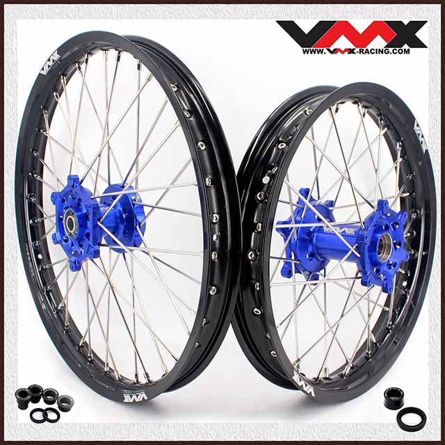wr250f エンデューロホイール VMX 21/18 Enduro Wheel Fit YAMAHA WR250F WR450F 2003-2018 Blue Hub