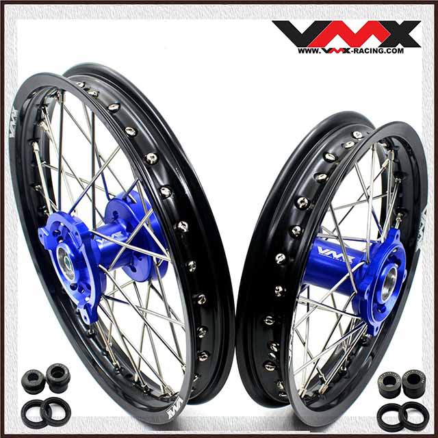 VMX 14/12 Kid's Wheels fit Yamaha YZ65 CNC Blue Hubs