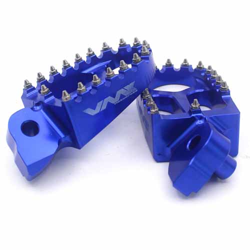 VMX CNC Footrest / Footpegs / Foot Peg fit YAMAHA YZ85 YZ125 YZ250 YZ250F YZ450F WR250F WR450F Blue