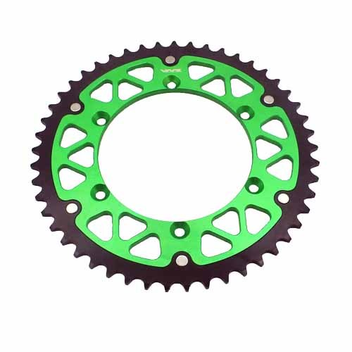 HYBRID SPROCKET 51T FIT KAWASAKI KX KXF KLX 250 450 GREEN