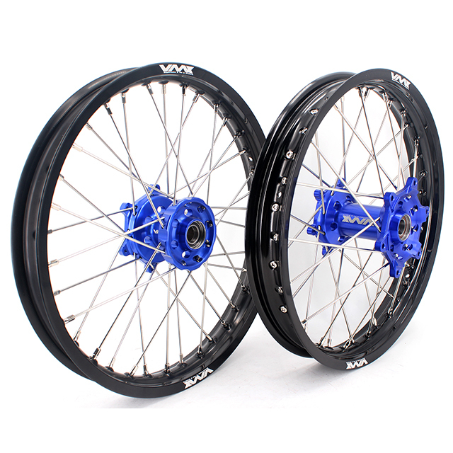 VMX 1.85*19"/2.15*19"  Flat Track Wheels Rim Fit YAMAHA YZ125/250 1999-2023 YZ250F YZ450F Blue Hub