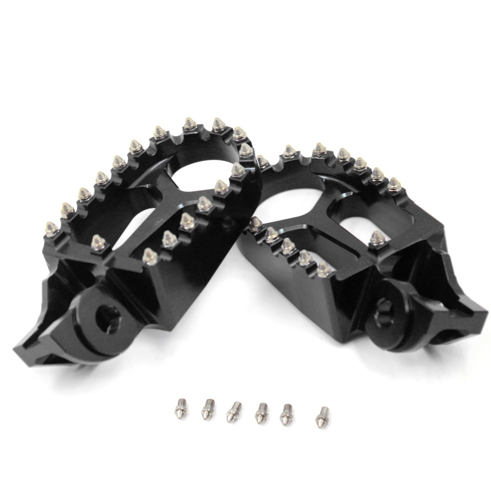 VMX Footpegs, Footrest Compatible with KTM EXC SXF ,Husqvarna TC FC 2017-2022 Black