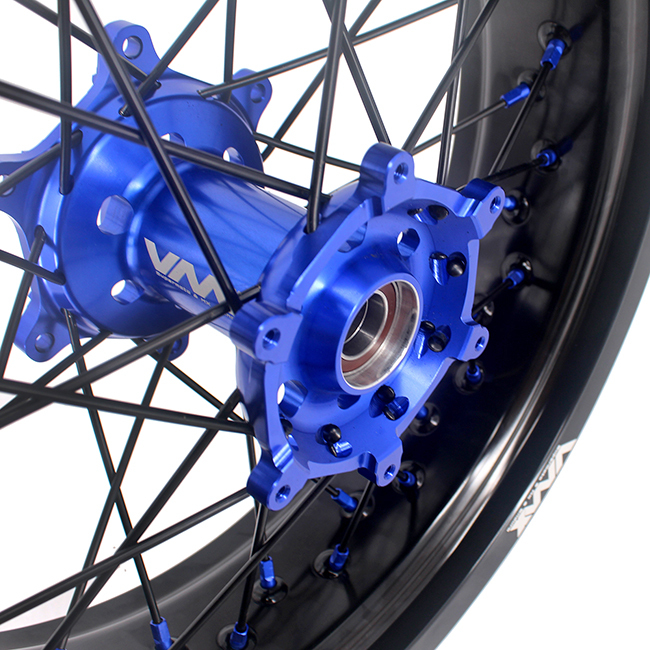 VMX 3.5/5.0 Motorcycle Supermoto Wheels Rim Fit YAMAHA YZ250F YZ450F YZ125/250 Blue/Black