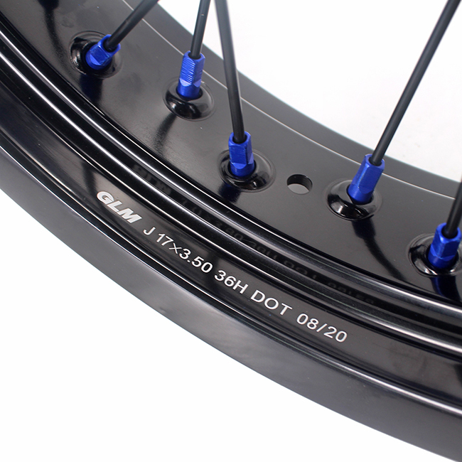 VMX 3.5/5.0 Motorcycle Supermoto Wheels Rim Fit YAMAHA YZ250F YZ450F YZ125/250 Blue/Black