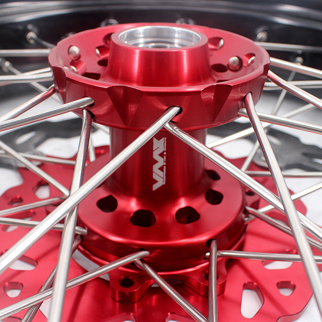 VMX 3.5/5.0 Motorcycle Supermoto Wheels Set With CST Tire Fit HONDA CRF250R CRF450R 2002-2012 Red