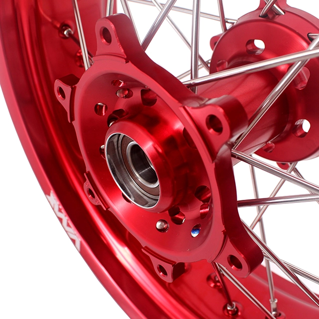 VMX 3.5/5.0 Motorcycle Dirt Bike Supermoto Wheel Fit GAS GAS 2004-2017 Red Hub Red Rim