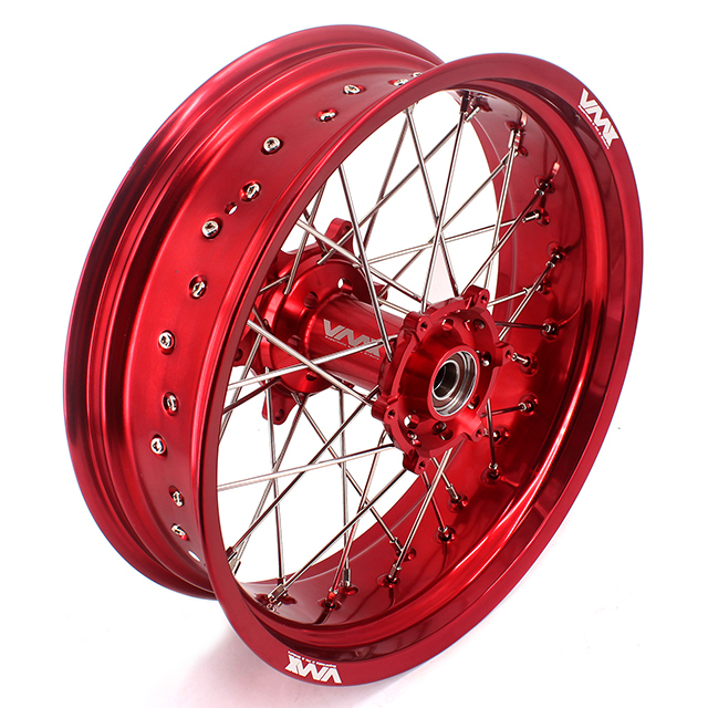 VMX 3.5/5.0 Motorcycle Supermoto Wheel Rim Fit BETA RR 2013-2024 Red Hub Red Rim