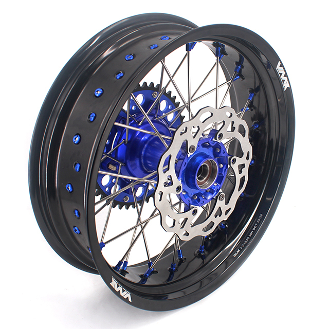 VMX 3.5/5.0 Motorcycle Casting Supermoto Wheels fit KTM EXC SXF Blue Hub/Nipple Disc 2003-2024