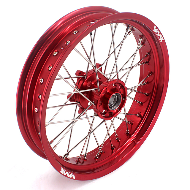 VMX 3.5/5.0 Motorcycle Supermoto Wheel Rim Fit BETA RR 2013-2024 Red Hub Red Rim