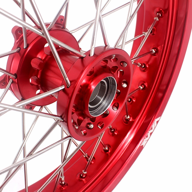 VMX 3.5/5.0 Motorcycle Dirt Bike Supermoto Wheel Fit GAS GAS 2004-2017 Red Hub Red Rim