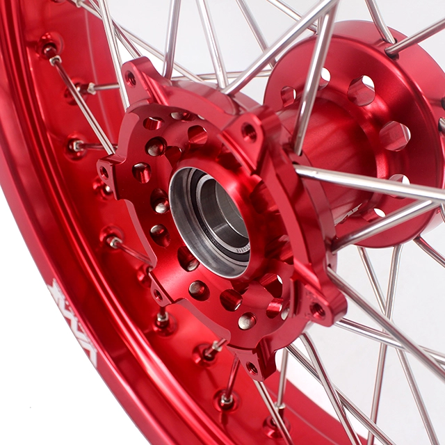 VMX 3.5/5.0 Motorcycle Dirt Bike Supermoto Wheel Fit GAS GAS 2004-2017 Red Hub Red Rim