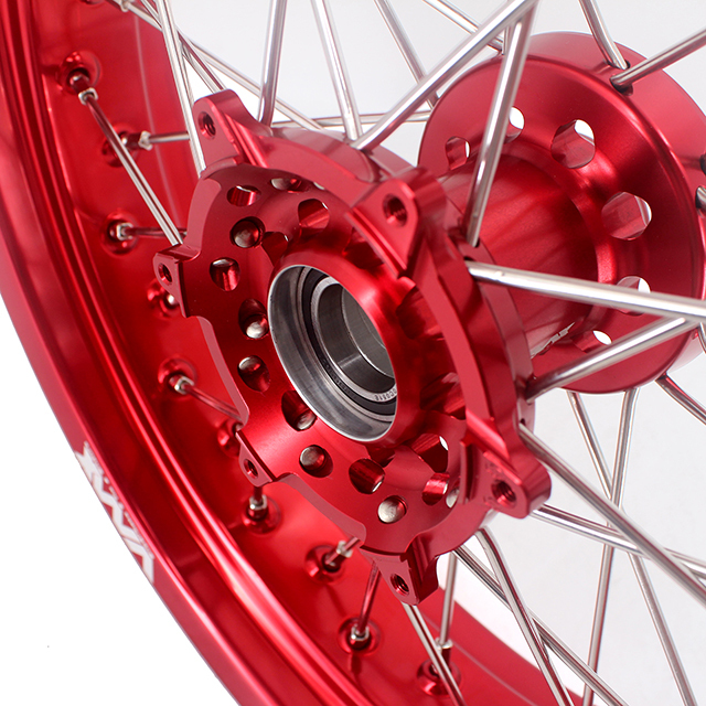 VMX 3.5/5.0 Motorcycle Dirt Bike Supermoto Wheel Fit GAS GAS 2004-2017 Red Hub Red Rim