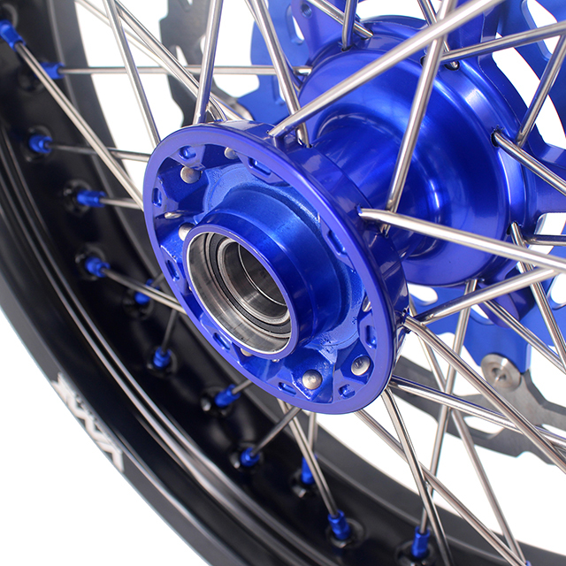 VMX 3.5/5.0 Motorcycle Casting Supermoto Wheels fit KTM EXC SXF Blue Hub/Nipple Disc 2003-2024
