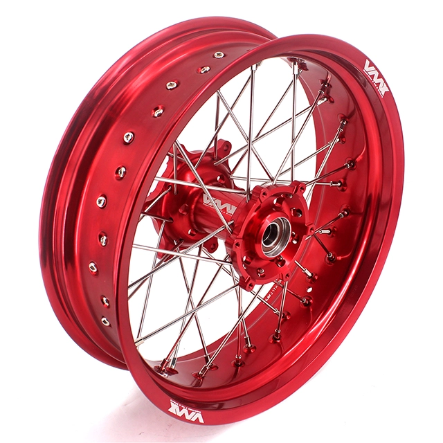 VMX 3.5/5.0 Motorcycle Dirt Bike Supermoto Wheel Fit GAS GAS 2004-2017 Red Hub Red Rim