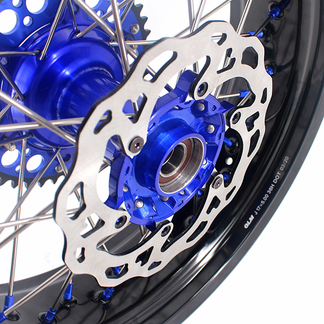 VMX 3.5/5.0 Motorcycle Casting Supermoto Wheels fit KTM EXC SXF Blue Hub/Nipple Disc 2003-2024