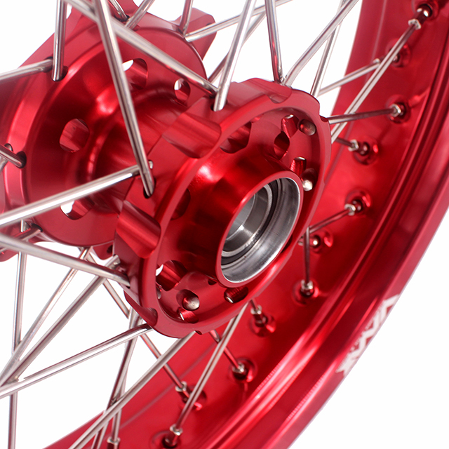 VMX 3.5/5.0 Motorcycle Supermoto Wheel Rim Fit BETA RR 2013-2024 Red Hub Red Rim