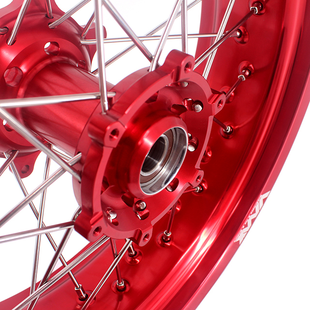 VMX 3.5/5.0 Motorcycle Dirt Bike Supermoto Wheel Fit GAS GAS 2004-2017 Red Hub Red Rim