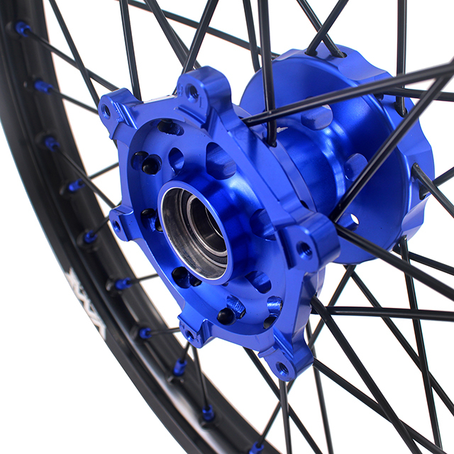 VMX 21/19 MX Dirt Bike Motorcycle Wheel Rim Fit YAMAHA YZ125 YZ250 1999-2023 YZ250F YZ450F Blue Hub/Nipple