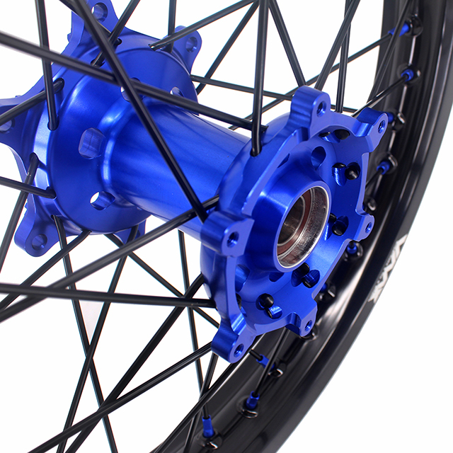 VMX 21/19 MX Dirt Bike Motorcycle Wheel Rim Fit YAMAHA YZ125 YZ250 1999-2023 YZ250F YZ450F Blue Hub/Nipple