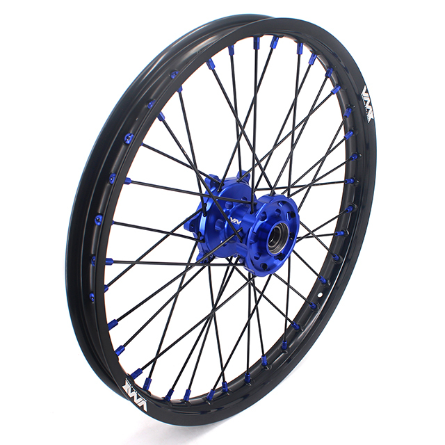 VMX 21/19 MX Dirt Bike Motorcycle Wheel Rim Fit YAMAHA YZ125 YZ250 1999-2023 YZ250F YZ450F Blue Hub/Nipple