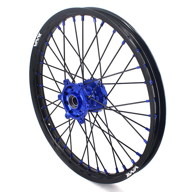 VMX 21/19 MX Dirt Bike Motorcycle Wheel Rim Fit YAMAHA YZ125 YZ250 1999-2023 YZ250F YZ450F Blue Hub/Nipple