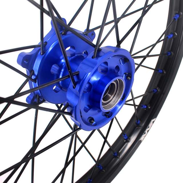 VMX 21/19 MX Dirt Bike Motorcycle Wheel Rim Fit YAMAHA YZ125 YZ250 1999-2023 YZ250F YZ450F Blue Hub/Nipple