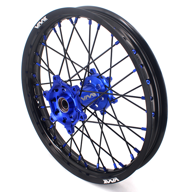 VMX 21/19 MX Dirt Bike Motorcycle Wheel Rim Fit YAMAHA YZ125 YZ250 1999-2023 YZ250F YZ450F Blue Hub/Nipple