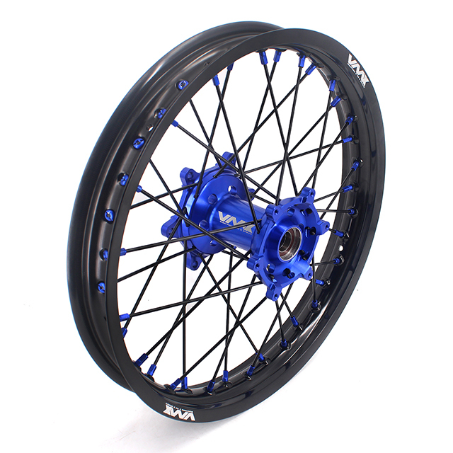 VMX 21/19 MX Dirt Bike Motorcycle Wheel Rim Fit YAMAHA YZ125 YZ250 1999-2023 YZ250F YZ450F Blue Hub/Nipple