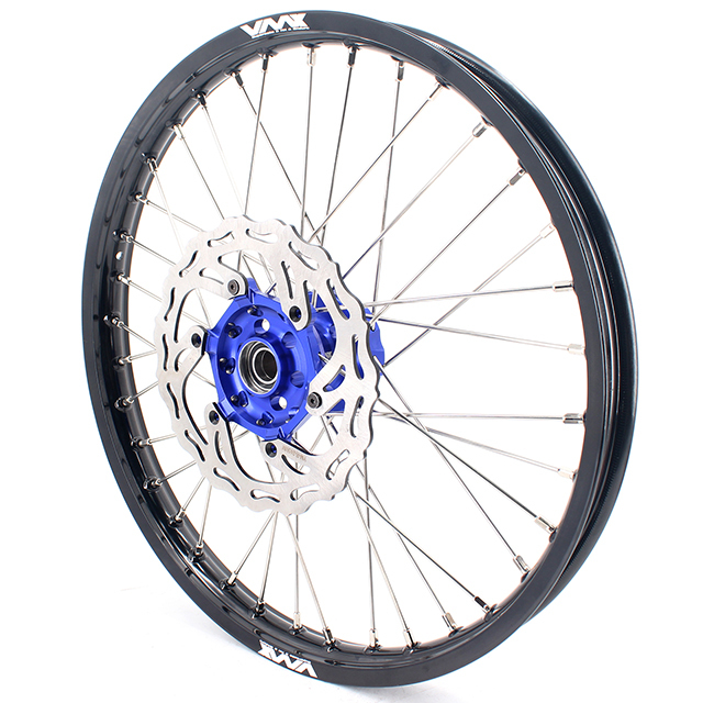 VMX 21/19 MX Motorcycle Wheel Rim Fit YAMAHA YZ125 YZ250 YZ250F YZ450F 2003-2023 Blue Hub With Disc