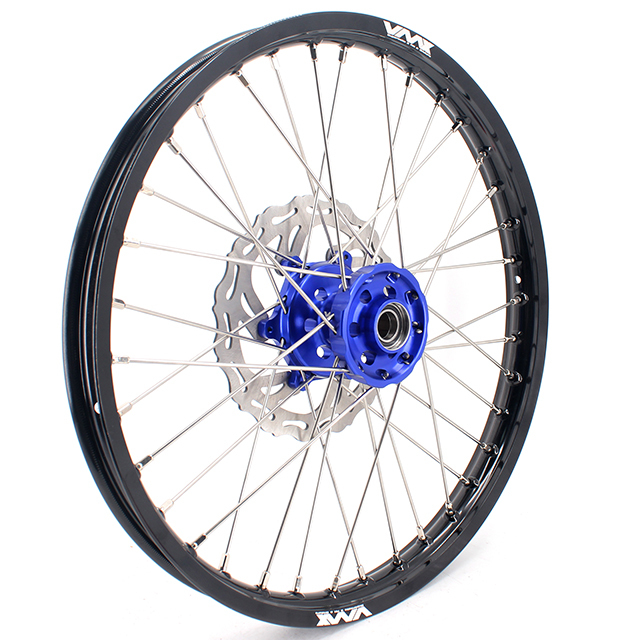 VMX 21/19 MX Motorcycle Wheel Rim Fit YAMAHA YZ125 YZ250 YZ250F YZ450F 2003-2023 Blue Hub With Disc
