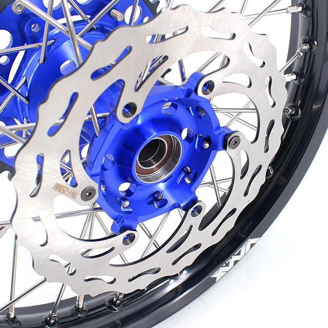 VMX 21/19 MX Motorcycle Wheel Rim Fit YAMAHA YZ125 YZ250 YZ250F YZ450F 2003-2023 Blue Hub With Disc