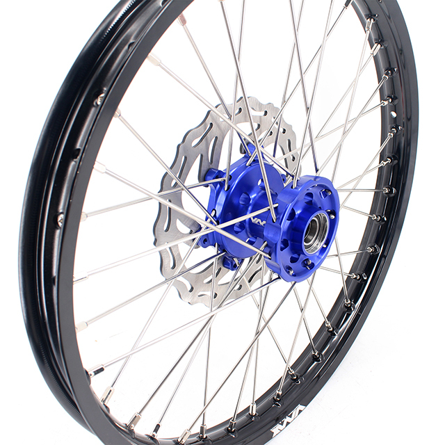 VMX 21/19 MX Motorcycle Wheel Rim Fit YAMAHA YZ125 YZ250 YZ250F YZ450F 2003-2023 Blue Hub With Disc