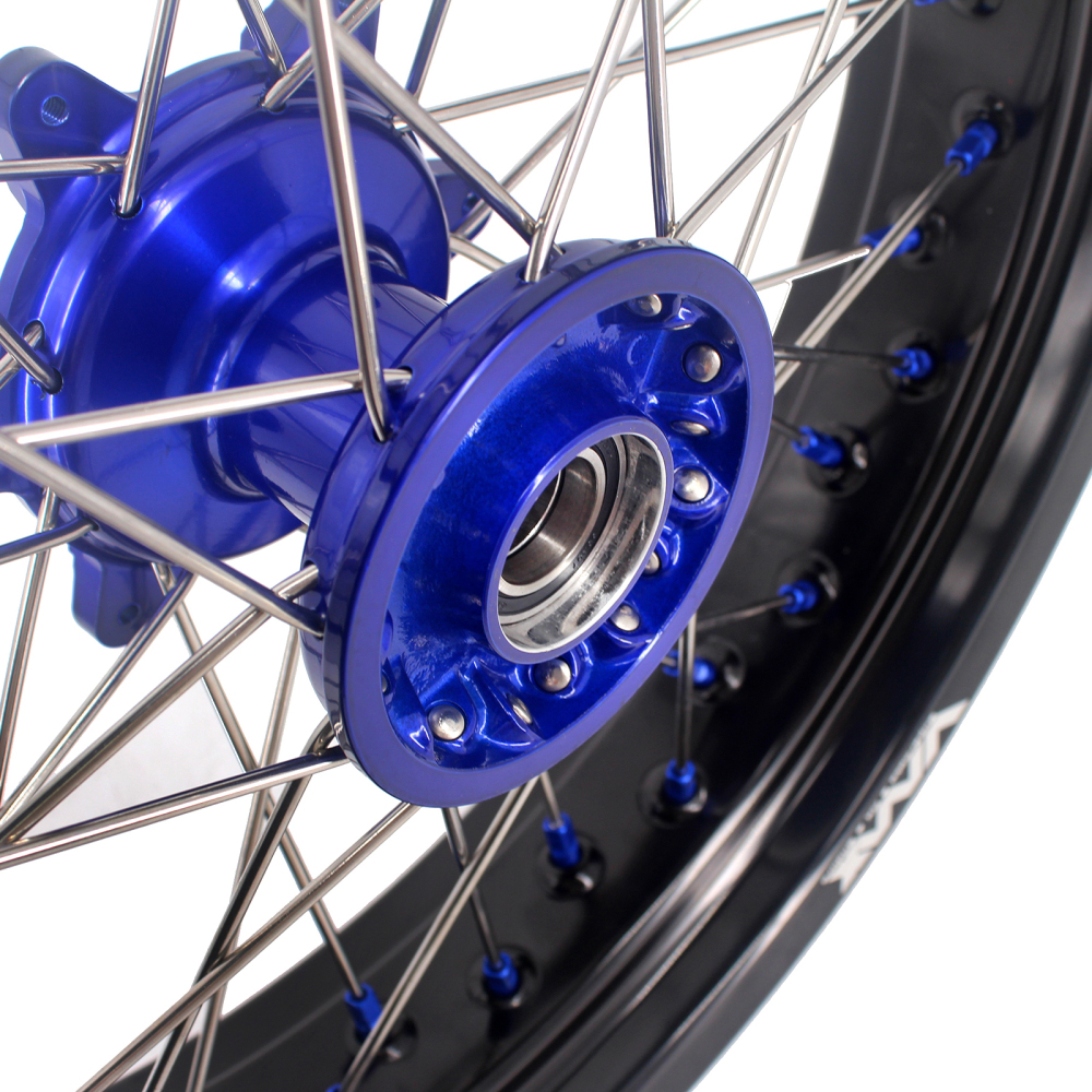 VMX 3.5/5.0 Motorcycle Supermoto Casting Wheels Rim Fit YAMAHA YZ250F/450F YZ125/250 Blue Hub/Nipple
