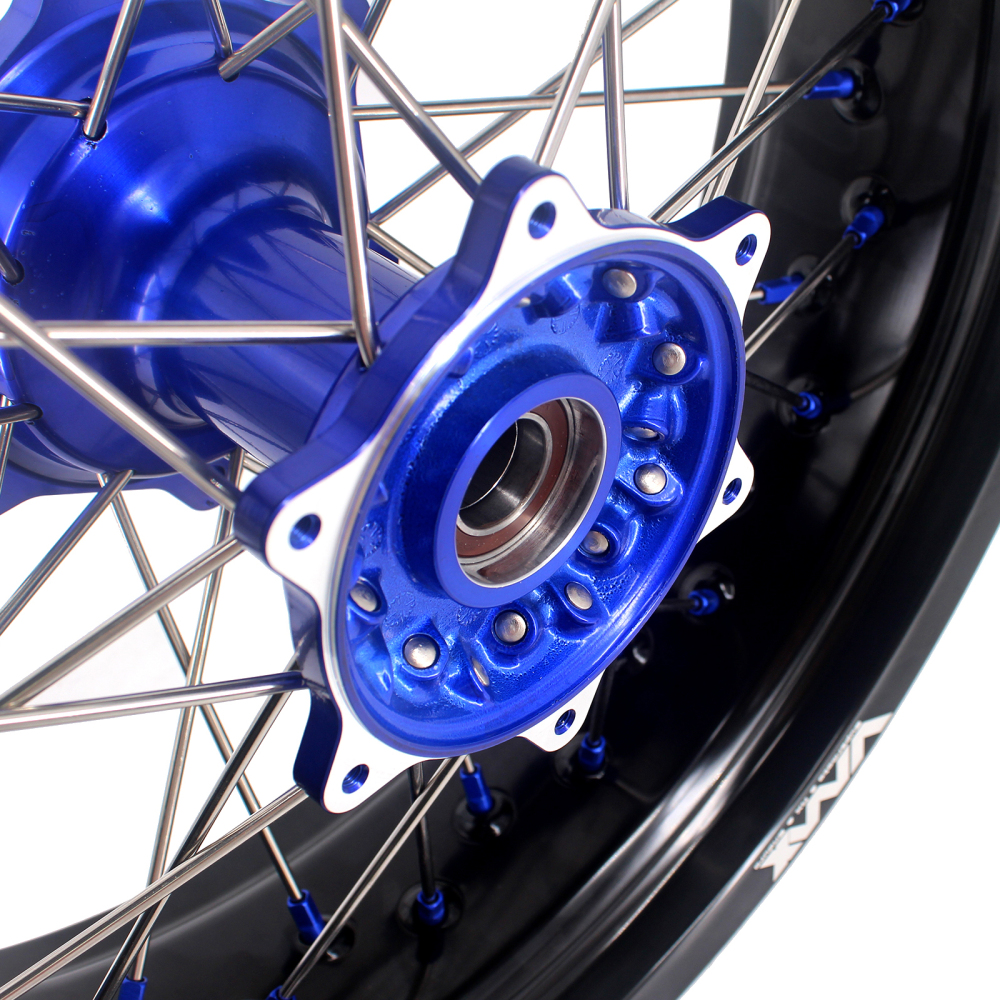 VMX 3.5/5.0 Motorcycle Supermoto Casting Wheels Rim Fit YAMAHA YZ250F/450F YZ125/250 Blue Hub/Nipple