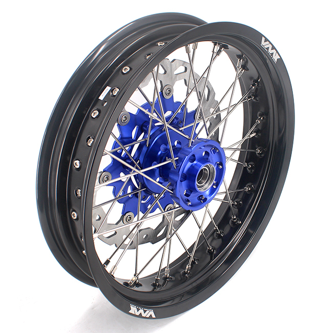 VMX 3.5/5.0 Motorcycle Supermoto Wheel Rim Fit YAMAHA YZ250F/450F 2001-2023 YZ125/250 Blue Hub disc